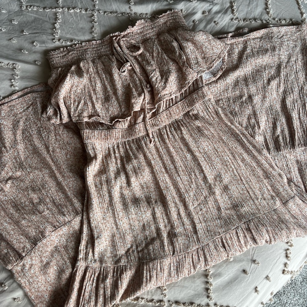 American Eagle Strapless Midi Dress